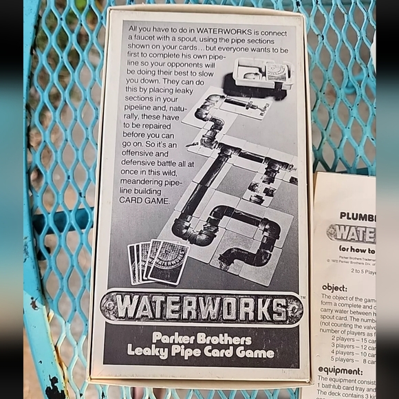 Vintage 1972 Water Works Parker Brothers Leaky Pipe Card Game - Picture 8 of 8